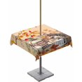 thumbnail image 1 of Outdoor Tablecloth with Umbrella Hole Zipper,Hedgehog Fall Thanksgiving Pumpkin Waterproof Zippered Table Cloth for Rectangle Tables,Farm Maple Tree Patio Table Covers for Indoor Pinic Party, 1 of 6