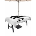thumbnail image 1 of Outdoor Tablecloth with Umbrella Hole and Zipper, Hockey Rectangle Table Cloth 60x84 Inch Waterproof Tablecloth, Modern Funny Minimalist Sports Geometric Picnic Table Cover for Patio Camping, 1 of 7