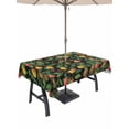 thumbnail image 1 of Outdoor Tablecloth with Umbrella Hole and Zipper, Lemons Rectangle Table Cloth 52x70 Inch Waterproof Tablecloth, Summer Botanical Watercolor Elegant Pastoral Picnic Table Cover for Patio Camping, 1 of 7