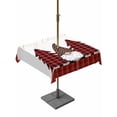 thumbnail image 1 of Outdoor Tablecloth with Umbrella Hole and Zipper, Merry Christmas Square Table Cloth 54x54 Inch Waterproof Tablecloth, Gnomes Red Xmas Tree Buffalo Plaid Picnic Table Cover for Patio Camping, 1 of 7