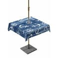 thumbnail image 1 of Outdoor Tablecloth with Umbrella Hole & Zipper, Navy Blue Anchor Nautical Square Tablecloth 54x54 Inch, Coastal Rudder Beach Patio Table Cover Waterproof Table Cloth for Picnic/Party, 1 of 7