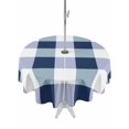 thumbnail image 1 of Outdoor Tablecloth with Umbrella Hole and Zipper, Navy Blue Plaid Waterproof Patio Tablecloth for Dining Round 60'', Spring Farmhouse Buffalo Checkered Wipeable Table Cover for Picnic BBQ Party Patio, 1 of 9