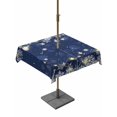 thumbnail image 1 of Outdoor Tablecloth with Umbrella Hole and Zipper, Navy Blue Snowflake Christmas Square Table Cloth 54x54 Inch Waterproof Tablecloth, Xmas Winter Snowflake Modern Art Picnic Table Cover for Patio, 1 of 7