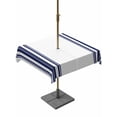 thumbnail image 1 of Outdoor Tablecloth with Umbrella Hole & Zipper, Navy Blue Striped Square Tablecloth 60x60 Inch, Modern Farmhouse Stripes Patio Table Cover Waterproof Table Cloth for Picnic/Party, 1 of 7