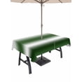 thumbnail image 1 of Outdoor Tablecloth with Umbrella Hole & Zipper, Ombre Dark Green Rectangle Tablecloth 52x70 Inch, Modern Abstract Art Gradient Patio Table Cover Waterproof Table Cloth for Picnic/Party, 1 of 7