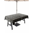 thumbnail image 1 of Outdoor Tablecloth with Umbrella Hole and Zipper, Ombre Gray Geometric Rectangle Table Cloth 54x80 Inch Waterproof Tablecloth, Modern Abstract Art Picnic Table Cover for Patio Camping, 1 of 7