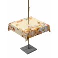 thumbnail image 1 of Outdoor Tablecloth with Umbrella Hole and Zipper, Orange Fall Square Table Cloth 60x60 Inch Waterproof Tablecloth, Thanksgiving Pumpkins Sunflower Yellow Picnic Table Cover for Patio Camping, 1 of 7