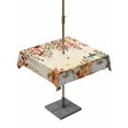 thumbnail image 1 of Outdoor Tablecloth with Umbrella Hole and Zipper, Orange Green Pumpkins Fall Square Table Cloth 60x60 Inch Waterproof Tablecloth, Thanksgiving Floral Botanical Picnic Table Cover for Patio Camping, 1 of 7