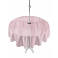 thumbnail image 1 of Outdoor Tablecloth with Umbrella Hole and Zipper, Pink Round Table Cloth 54 Inch Waterproof Tablecloth, Modern Abstract Art Ombre Striped Picnic Table Cover for Patio Camping, 1 of 7