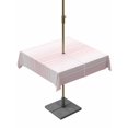thumbnail image 1 of Outdoor Tablecloth with Umbrella Hole & Zipper, Pink Striped Square Tablecloth 54x54 Inch, Modern Farmhouse Striped Minimalist Patio Table Cover Waterproof Table Cloth for Picnic/Party, 1 of 7