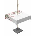 thumbnail image 1 of Outdoor Tablecloth with Umbrella Hole and Zipper, Pink Valentine's Day Square Table Cloth 54x54 Inch Waterproof Tablecloth, Romantic Roses Spring Floral Picnic Table Cover for Patio Camping, 1 of 7