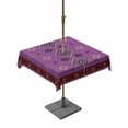 thumbnail image 1 of Outdoor Tablecloth with Umbrella Hole and Zipper, Purple Boho Square Table Cloth 54x54 Inch Waterproof Tablecloth, Country Abstract Geometric Ethnic Aesthetic Picnic Table Cover for Patio Camping, 1 of 7