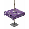 thumbnail image 1 of Outdoor Tablecloth with Umbrella Hole and Zipper, Purple Halloween Square Table Cloth 54x54 Inch Waterproof Tablecloth, Cat Bat Ghost Pumpkins Picnic Table Cover for Patio Camping, 1 of 7
