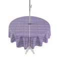 thumbnail image 1 of Outdoor Tablecloth with Umbrella Hole & Zipper, Purple Round Tablecloth 60 Inch, Modern Geometric Abstract Art Aesthetics Patio Table Cover Waterproof Table Cloth for Picnic/Party, 1 of 7