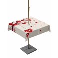 thumbnail image 1 of Outdoor Tablecloth with Umbrella Hole and Zipper, Red Valentines Square Table Cloth 54x54 Inch Waterproof Tablecloth, Red Love Heart Tree Rustic Picnic Table Cover for Patio Camping, 1 of 7