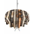 thumbnail image 1 of Outdoor Tablecloth with Umbrella Hole Zipper Retro Boho Geometric Round Tablecloth 60" Waterproof Outside Table Cloth Abstract Southwestern Ethnic Patio Table Cover Tablecloths for Picnic Party, 1 of 8