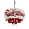 thumbnail image 1 of Outdoor Tablecloth with Umbrella Hole and Zipper, Roses Valentine's Day Round Table Cloth 54 Inch Waterproof Tablecloth, Love Heart Romantic Roses Floral Picnic Table Cover for Patio Camping, 1 of 7