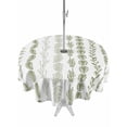 thumbnail image 1 of Outdoor Tablecloth with Umbrella Hole and Zipper, Sage Green Botanical Round Table Cloth 60 Inch Waterproof Tablecloth, Modern Farmhouse Tropical Leaves Picnic Table Cover for Patio Camping, 1 of 7