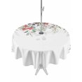 thumbnail image 1 of Outdoor Tablecloth with Umbrella Hole and Zipper, Sage Green Christmas Round Table Cloth 60 Inch Waterproof Tablecloth, Weeping Berry Pine Cones Floral Farmhouse Picnic Table Cover for Patio Camping, 1 of 7