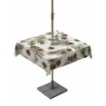 thumbnail image 1 of Outdoor Tablecloth with Umbrella Hole and Zipper, Sage Green Christmas Square Table Cloth 60x60 Inch Waterproof Tablecloth, Xmas Botanical Pine Cones Picnic Table Cover for Patio Camping, 1 of 7