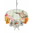 thumbnail image 1 of Outdoor Tablecloth with Umbrella Hole and Zipper, Sage Green Easter Round Table Cloth 60 Inch Waterproof Tablecloth, Bunny Spring Floral Checkered Picnic Table Cover for Patio Camping, 1 of 7