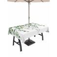 thumbnail image 1 of Outdoor Tablecloth with Umbrella Hole and Zipper, Sage Green Eucalyptus Rectangle Table Cloth 52x70 Inch Waterproof Tablecloth, Watercolor Spring Weeping Botanical Picnic Table Cover for Patio, 1 of 7