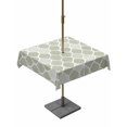 thumbnail image 1 of Outdoor Tablecloth with Umbrella Hole and Zipper, Sage Green Geometric Square Table Cloth 54x54 Inch Waterproof Tablecloth, Moroccan Chic Abstract Plaid Art Picnic Table Cover for Patio Camping, 1 of 7
