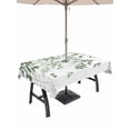 thumbnail image 1 of Outdoor Tablecloth with Umbrella Hole and Zipper, Sage Green Leaves Rectangle Table Cloth 54x80 Inch Waterproof Tablecloth, Summer Botanical Picnic Table Cover for Patio Camping, 1 of 7