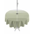 thumbnail image 1 of Outdoor Tablecloth with Umbrella Hole & Zipper, Sage Green Ombre Round Tablecloth 60 Inch, Modern Farmhouse Striped Patio Table Cover Waterproof Table Cloth for Picnic/Party, 1 of 7