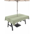 thumbnail image 1 of Outdoor Tablecloth with Umbrella Hole & Zipper, Sage Green Rectangle Tablecloth 60x102 Inch, Modern Ombre Contemporary Abstract Patio Table Cover Waterproof Table Cloth for Picnic/Party, 1 of 7