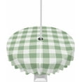 thumbnail image 1 of Outdoor Tablecloth with Umbrella Hole and Zipper Sage Green Round Outdoor Tablecloths 60 Inch Waterproof Table Cloths Green Buffalo Plaid Patio Table Cloth Cover for Outdoor Tables Picnic Garden, 1 of 6