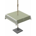 thumbnail image 1 of Outdoor Tablecloth with Umbrella Hole & Zipper, Sage Green Square Tablecloth 60x60 Inch, Farmhouse Striped Vertical Art Modern Patio Table Cover Waterproof Table Cloth for Picnic/Party, 1 of 7