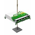 thumbnail image 1 of Outdoor Tablecloth with Umbrella Hole and Zipper, Saint Patrick's Day Square Table Cloth 60x60 Inch Waterproof Tablecloth, Spring Green Lucky Three Grass Truck Picnic Table Cover for Patio Camping, 1 of 7