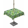 thumbnail image 1 of Outdoor Tablecloth with Umbrella Hole and Zipper, St. Patrick's Day Square Table Cloth 54x54 Inch Waterproof Tablecloth, Vintage Spring Green Lucky Irish Clovers Picnic Table Cover for Patio Camping, 1 of 7
