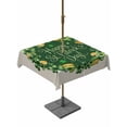 thumbnail image 1 of Outdoor Tablecloth with Umbrella Hole and Zipper, St Patricks Day Square Table Cloth 54x54 Inch Waterproof Tablecloth, Spring Gold Coin Green Shamrock on Linen Picnic Table Cover for Patio Camping, 1 of 7