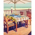 thumbnail image 1 of Outdoor Tablecloth with Umbrella Hole and Zipper Sunflower Rectangle Outdoor Tablecloths 60x120 Waterproof Outside Table Cloths Floral Patio Table Cloth Cover for Outdoor Tables Picnic BBQS Garden, 1 of 5