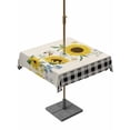 thumbnail image 1 of Outdoor Tablecloth with Umbrella Hole and Zipper, Sunflowers Square Table Cloth 54x54 Inch Waterproof Tablecloth, Farmhouse Pastoral Flowers Butterfly Palid Picnic Table Cover for Patio Camping, 1 of 7
