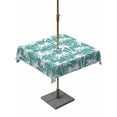 thumbnail image 1 of Outdoor Tablecloth with Umbrella Hole & Zipper, Teal Green Coastal Tree Square Tablecloth 54x54 Inch, Summer Palm Trees Tropical Botanical Patio Table Cover Waterproof Table Cloth for Picnic/Party, 1 of 7