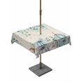 thumbnail image 1 of Outdoor Tablecloth with Umbrella Hole and Zipper, Teal Grey Pumpkin Fall Square Table Cloth 60x60 Inch Waterproof Tablecloth, Thanksgiving Eucalyptus Leaves Picnic Table Cover for Patio Camping, 1 of 7