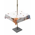 thumbnail image 1 of Outdoor Tablecloth with Umbrella Hole and Zipper, Thanksgiving Fall Square Table Cloth 54x54 Inch Waterproof Tablecloth, Blue White Orange Pumpkin Eucalyptus Picnic Table Cover for Patio Camping, 1 of 7