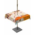 thumbnail image 1 of Outdoor Tablecloth with Umbrella Hole and Zipper, Thanksgiving Pumpkin Square Table Cloth 54x54 Inch Waterproof Tablecloth, Orange Yellow Autumn Maple Leaf Picnic Table Cover for Patio Camping, 1 of 7