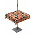 thumbnail image 1 of Outdoor Tablecloth with Umbrella Hole and Zipper, Thanksgiving Square Table Cloth 54x54 Inch Waterproof Tablecloth, Fall Orange Pumpkin Black White Plaid Picnic Table Cover for Patio Camping, 1 of 7