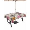 thumbnail image 1 of Outdoor Tablecloth with Umbrella Hole and Zipper, Valentine's Day Rectangle Table Cloth 60x120 Inch Waterproof Tablecloth, Cartoon Modern Art Valentines Picnic Table Cover for Patio Camping, 1 of 7