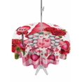thumbnail image 1 of Outdoor Tablecloth with Umbrella Hole and Zipper, Valentine's Day Round Table Cloth 54 Inch Waterproof Tablecloth, Red Roses Gnomes Loves Romantic Plaid Picnic Table Cover for Patio Camping, 1 of 7