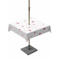 thumbnail image 1 of Outdoor Tablecloth with Umbrella Hole and Zipper, Valentine's Day Square Table Cloth 54x54 Inch Waterproof Tablecloth, Red Love Heart Romantic Watercolor Picnic Table Cover for Patio Camping, 1 of 7