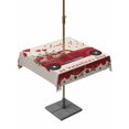 thumbnail image 1 of Outdoor Tablecloth with Umbrella Hole and Zipper, Valentine's Day Square Table Cloth 54x54 Inch Waterproof Tablecloth, Red Truck Love Heart Roses Romantic Rustic Picnic Table Cover for Patio Camping, 1 of 7