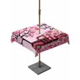 thumbnail image 1 of Outdoor Tablecloth with Umbrella Hole and Zipper, Valentine's Day Square Table Cloth 54x54 Inch Waterproof Tablecloth, Romantic Love Tree Branch Truck Roses Ombre Pink Picnic Table Cover for Patio, 1 of 7
