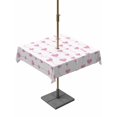thumbnail image 1 of Outdoor Tablecloth with Umbrella Hole and Zipper, Valentine's Day Square Table Cloth 60x60 Inch Waterproof Tablecloth, Sweet Love Heart Lines Romantic Minimalist Picnic Table Cover for Patio Camping, 1 of 7