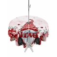 thumbnail image 1 of Outdoor Tablecloth with Umbrella Hole and Zipper, Valentines Round Table Cloth 60 Inch Waterproof Tablecloth, Pink Red Love Heart Gnomes Eucalyptus Picnic Table Cover for Patio Camping, 1 of 7