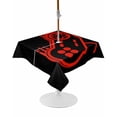 thumbnail image 1 of Outdoor Tablecloth with Umbrella Hole and Zipper Video Games Controller Square Tablecloths 54x54 Inch Waterproof Table Cloths Black Red Gaming Console Patio Table Cover for Picnic BBQS Party, 1 of 7